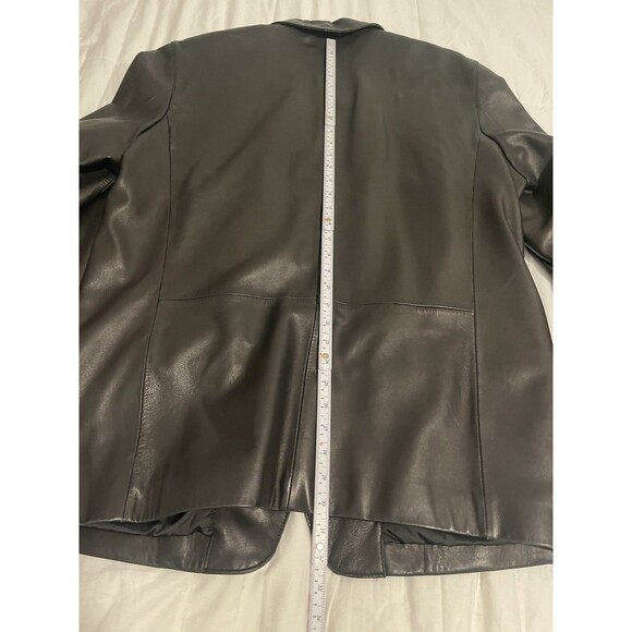 Ralph Lauren Men’s Black Soft Lamb Leather Jacket 3 Button LBB22W - Picture 13 of 16